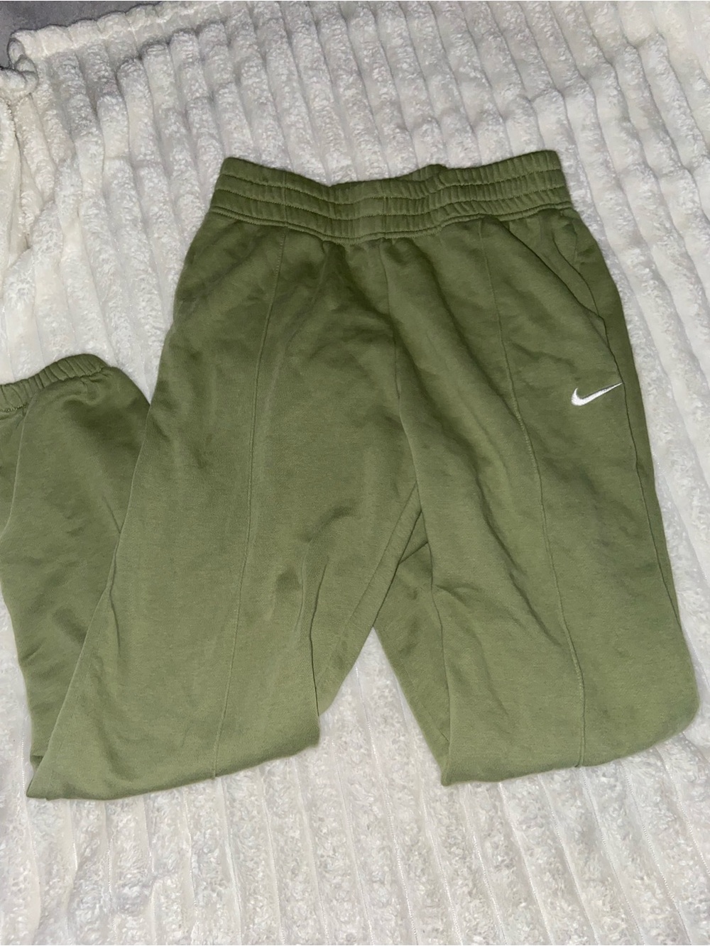 Nike Olive Green Fleece Jogger Pants